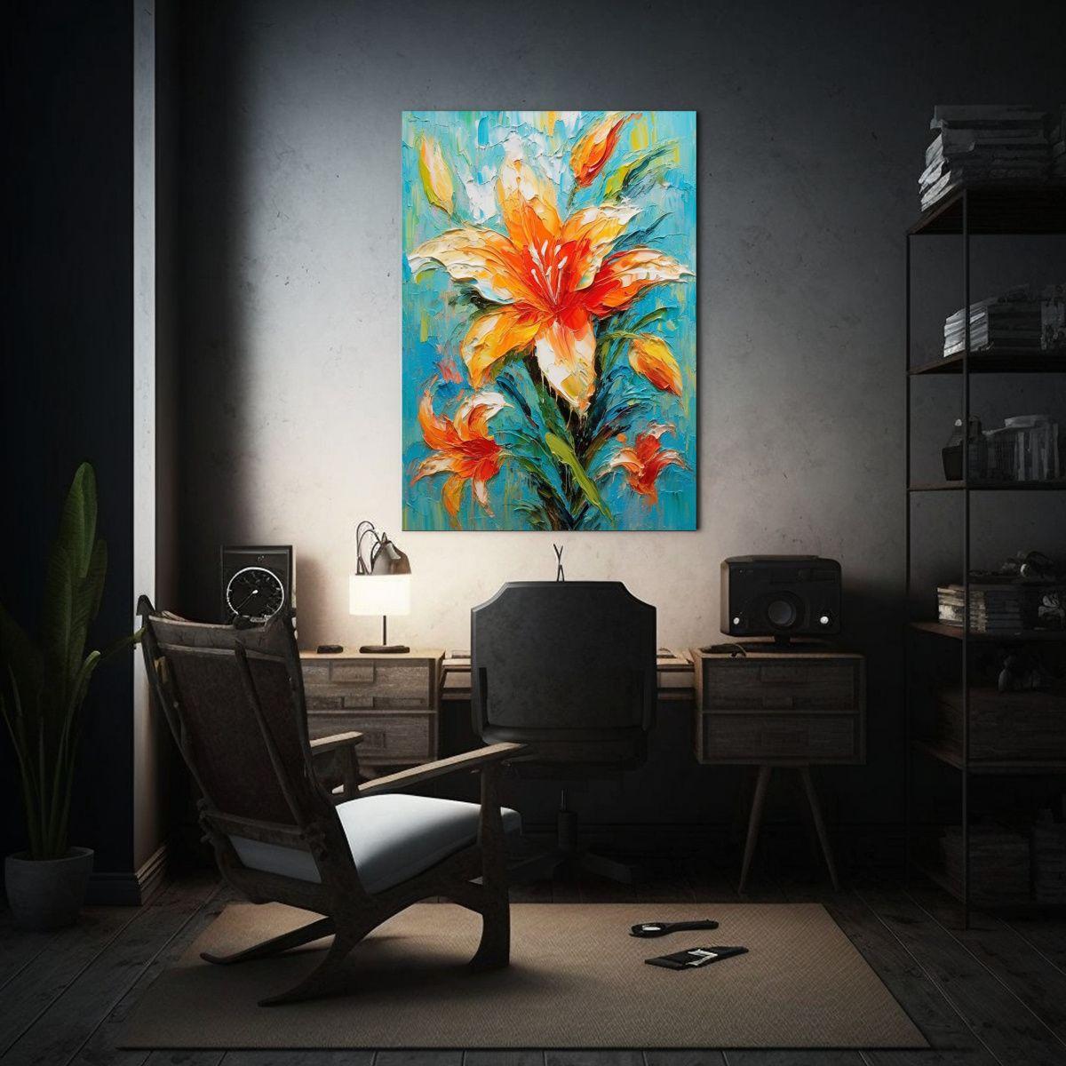 Pintura Decorativa Abstracta Temática 50x65cm-2
