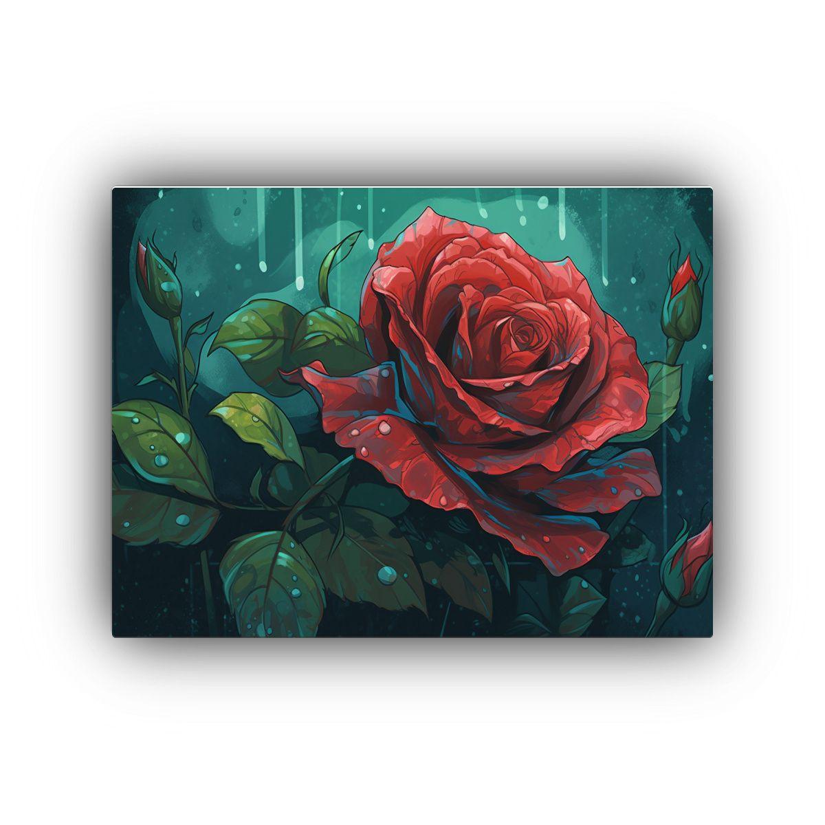 Cuadro De Diseño Profundidad 2d Rosa 50x40cm-0