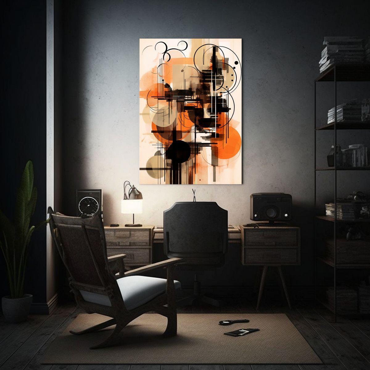 Cuadro Decorativo Estilo Berlinés Canva Patron 30x40cm-2