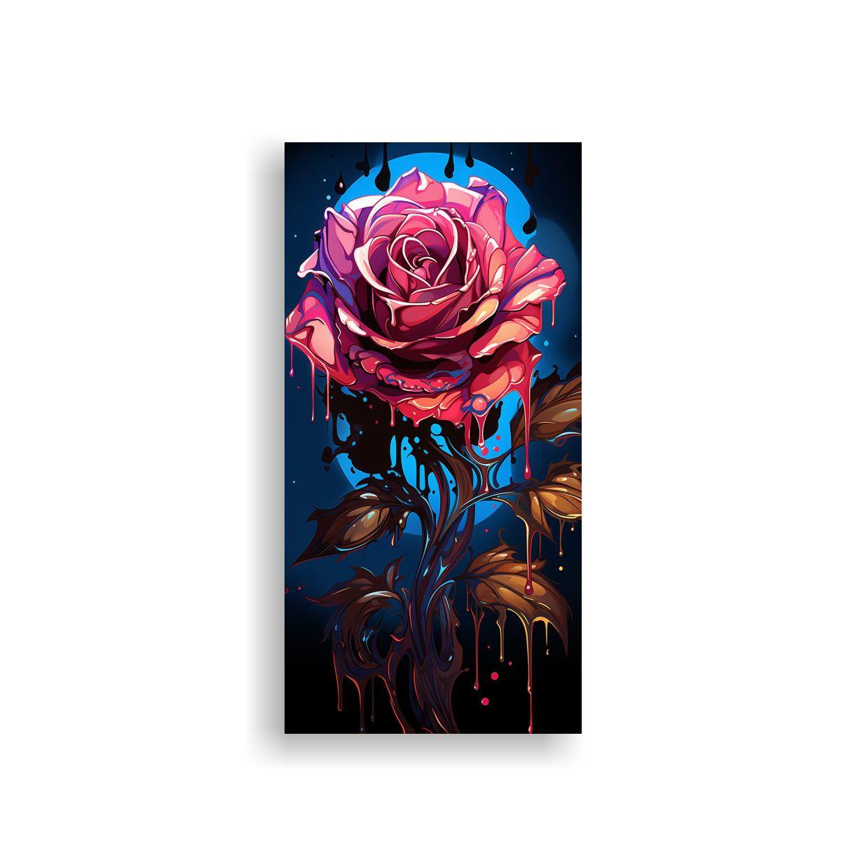 Pintura Vintage En Bastidor: Lienzo De Armonía 30x60cm-0