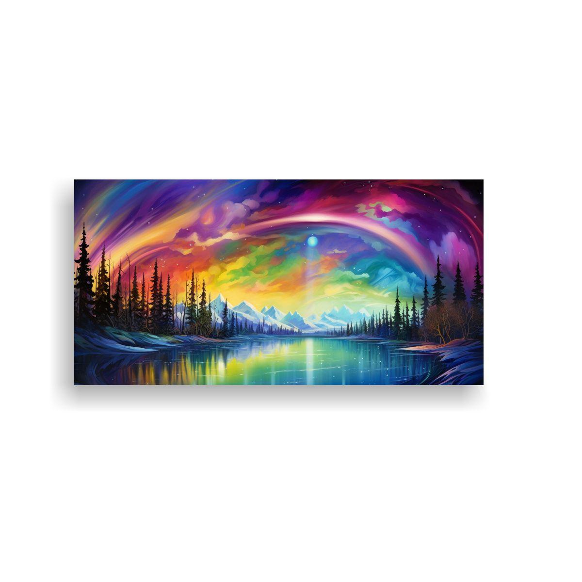 Pintura Abstracta Intensidad Norteña Con Colores 120x60cm-0