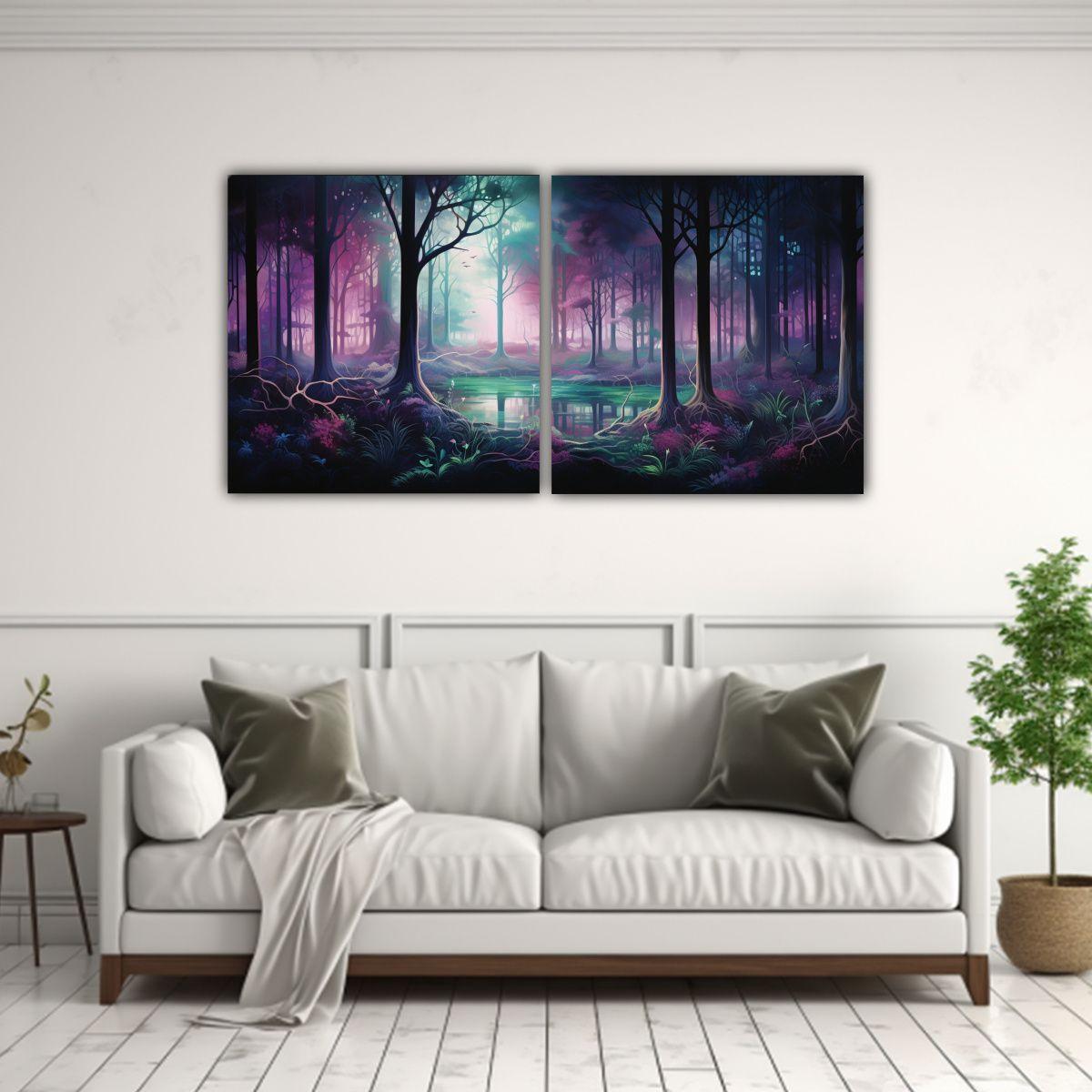 Pinturas Decorativas De Dos Artes: 100x50 Cm-2