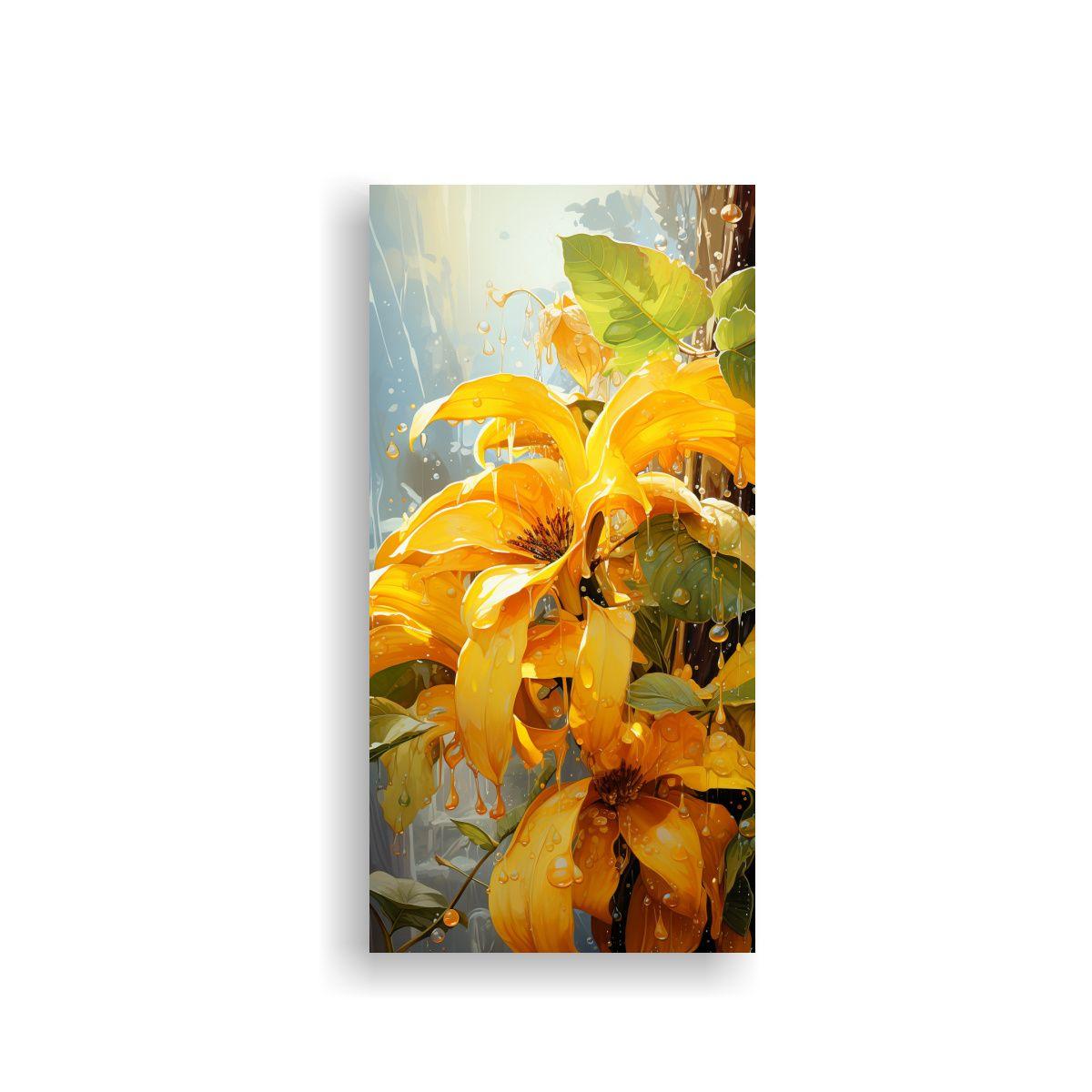 Pintura Abstracta Acuarela De árbol De Plátano 70x140cm-0