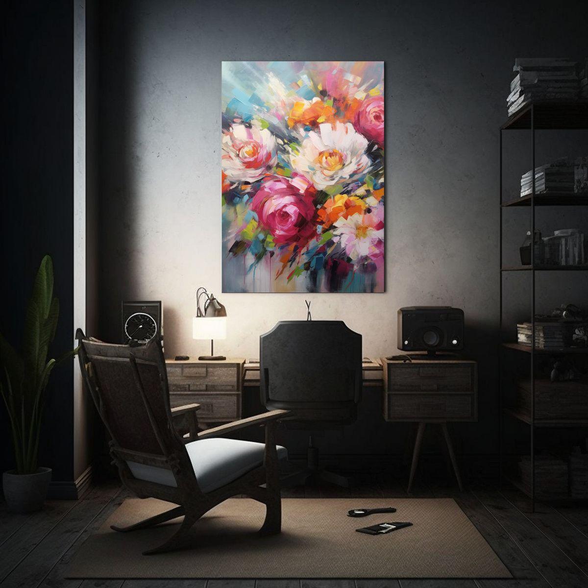 Cuadro Horizontal Armonia Flores Grandes 50x75cm-2