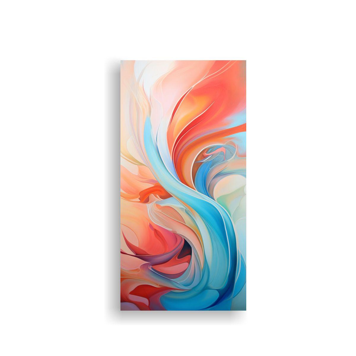 Pintura Decorativa De Composición Abstracción 40x80cm-0