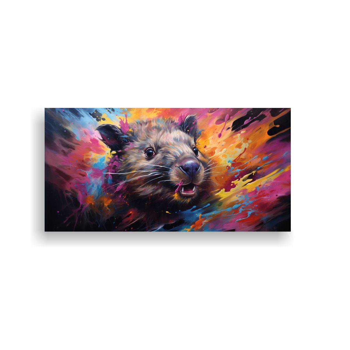 Lienzo Tela Alta Calidad Estilo Pintura Al Estilo 40x20cm-0