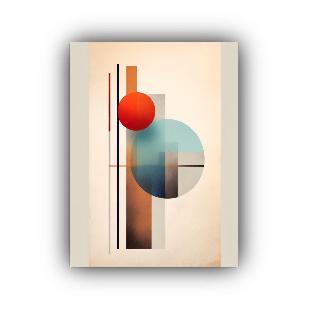 Cuadro Abstracto Minimalista Combinación De Arte Moderno 50x75cm-0