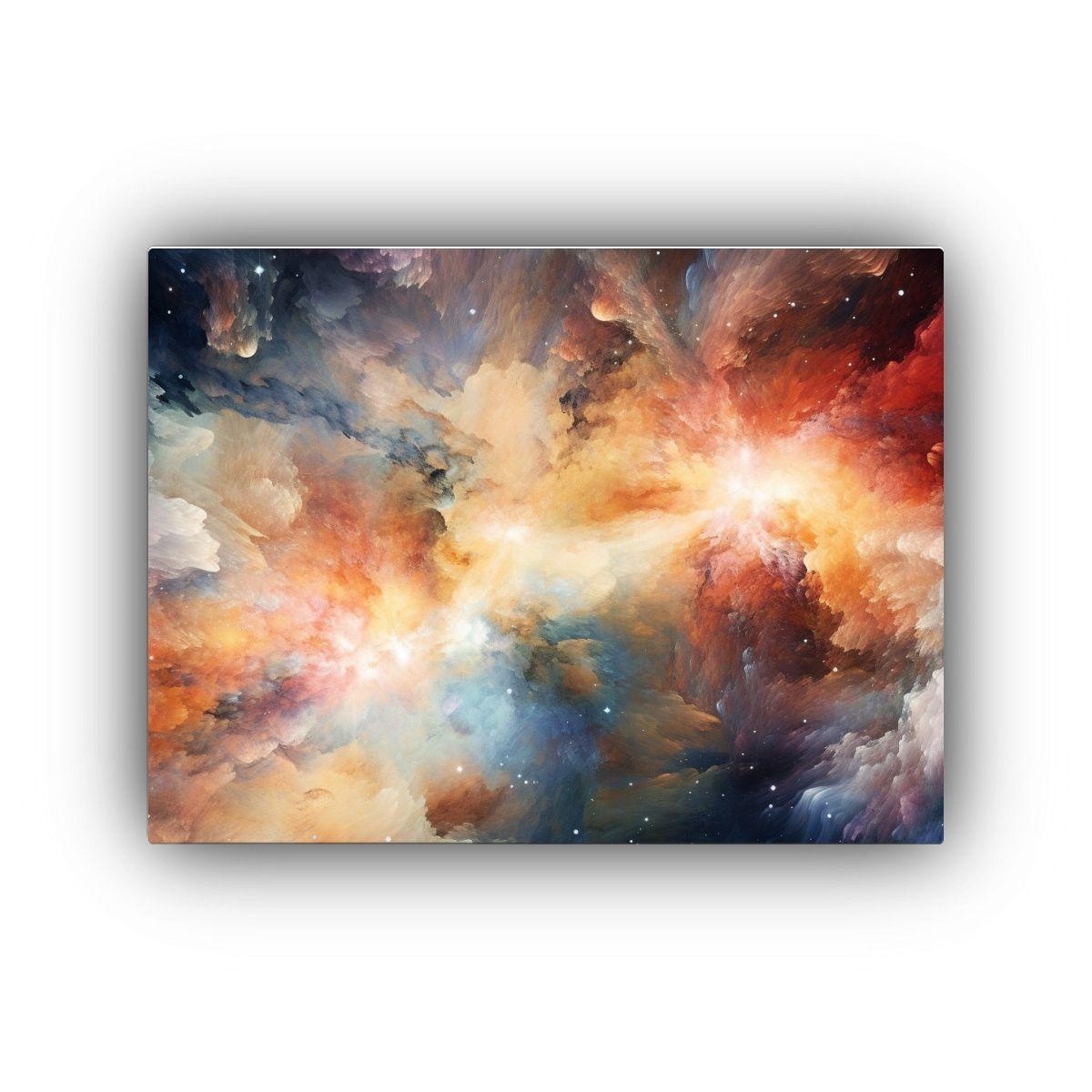 Abstracto Inspirado En El Cosmos Para Decoración De Lienzo. 120x80cm-0