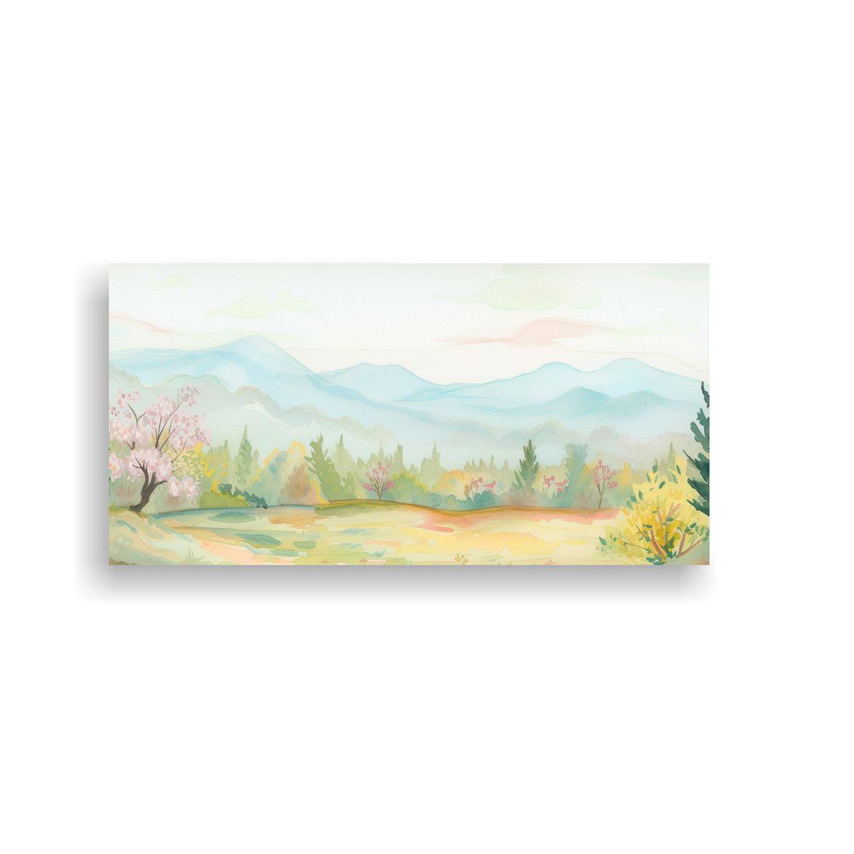 Cuadro Conceptual Equilibrio Paisaje Bosque 60x30cm-0