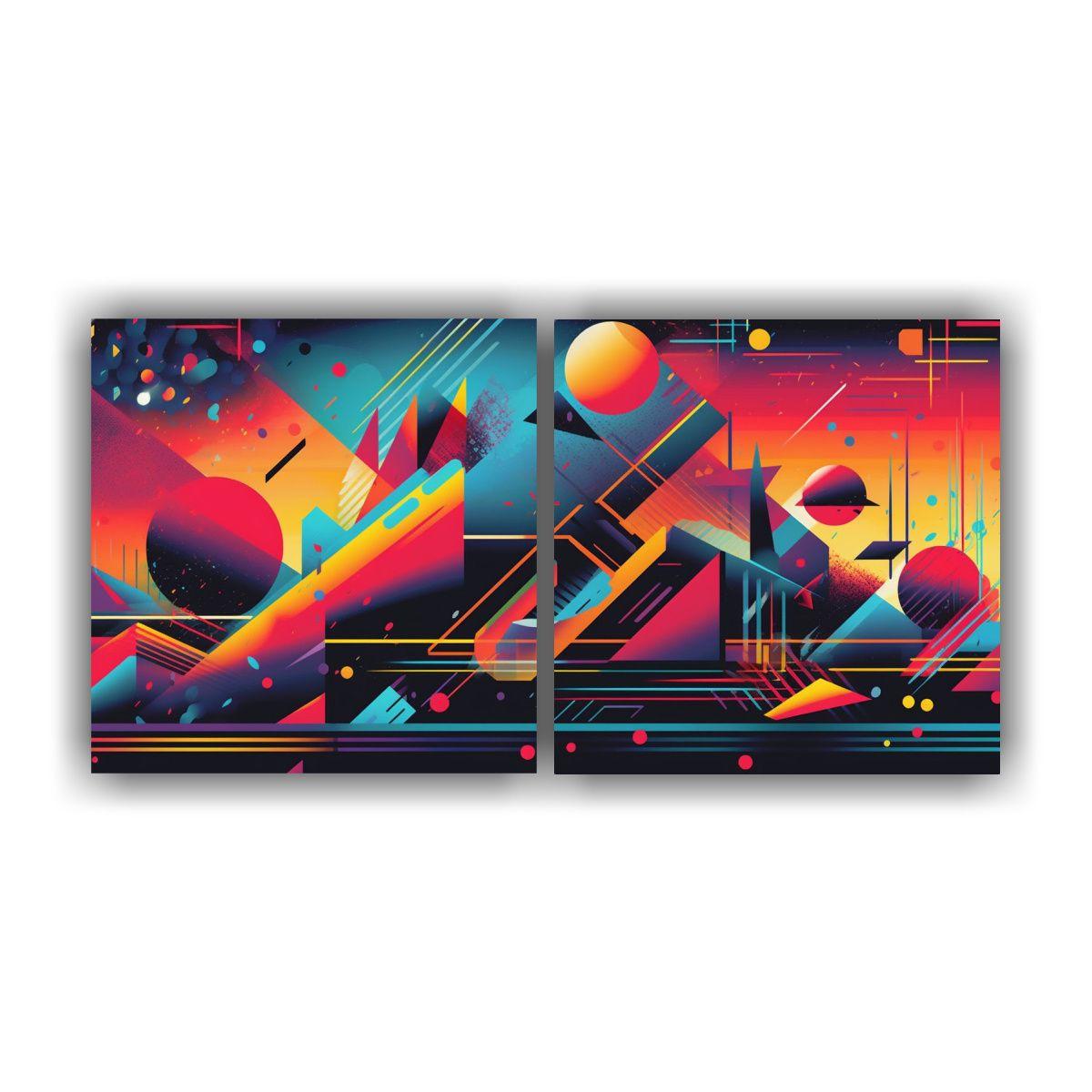 Lienzos Tela Modernos Retro Futurismo Envuélvete 40x20 Cm-0