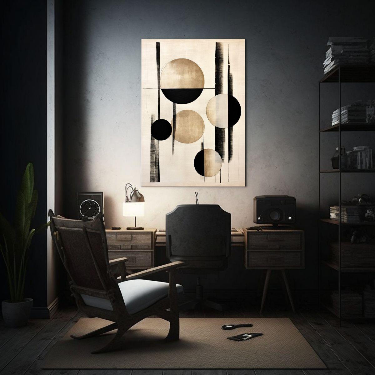 Cuadro Fotografía Escena Minimalista En Tono Neutro. 50x65cm-2