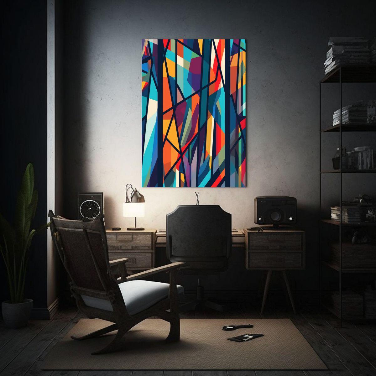 Pinturas Decorativas Abstractas En Lienzo De Tela 20x30cm-2