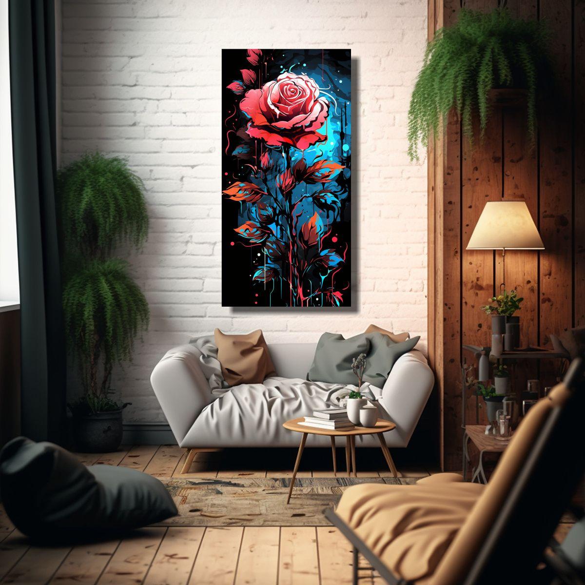 Pinturas Decorativas Modernas Con Estilo Neonoir 70x140cm-2