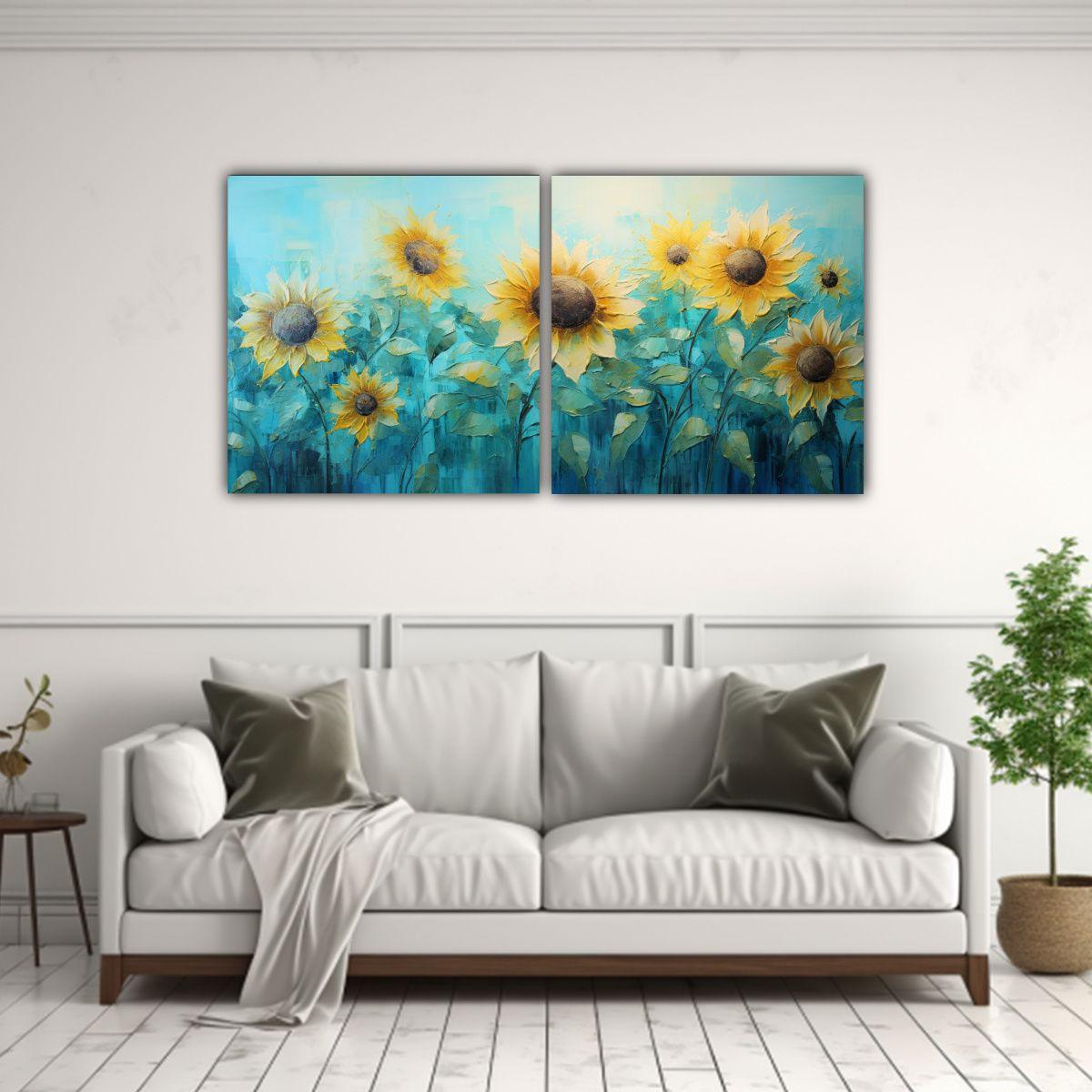 Pintura Lienzo Inspiración Colores Vibrantes 140x70 Cm-2
