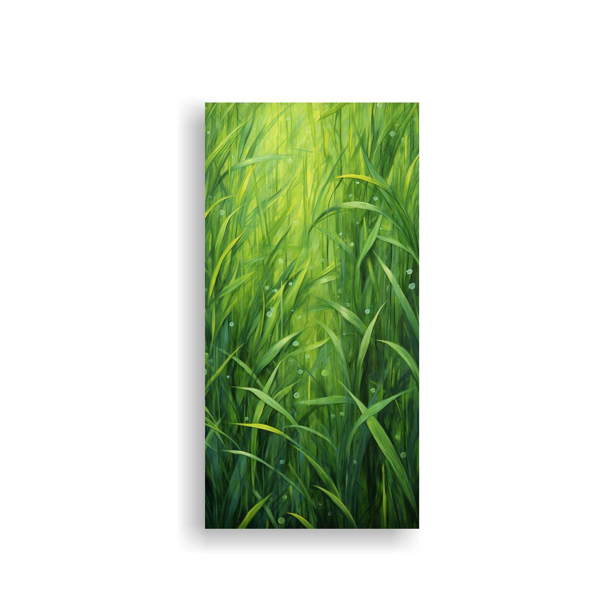 Pintura Abstracta En Bastidor De Tela 20x40cm-0