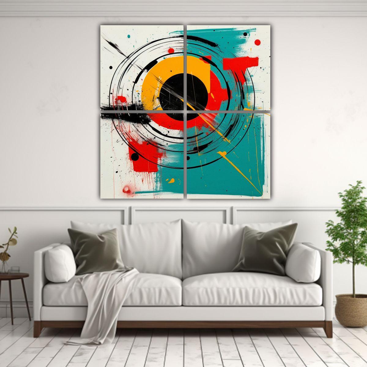 Pinturas Decorativas Estilo Graffiti Arte 120x120 Cm-2