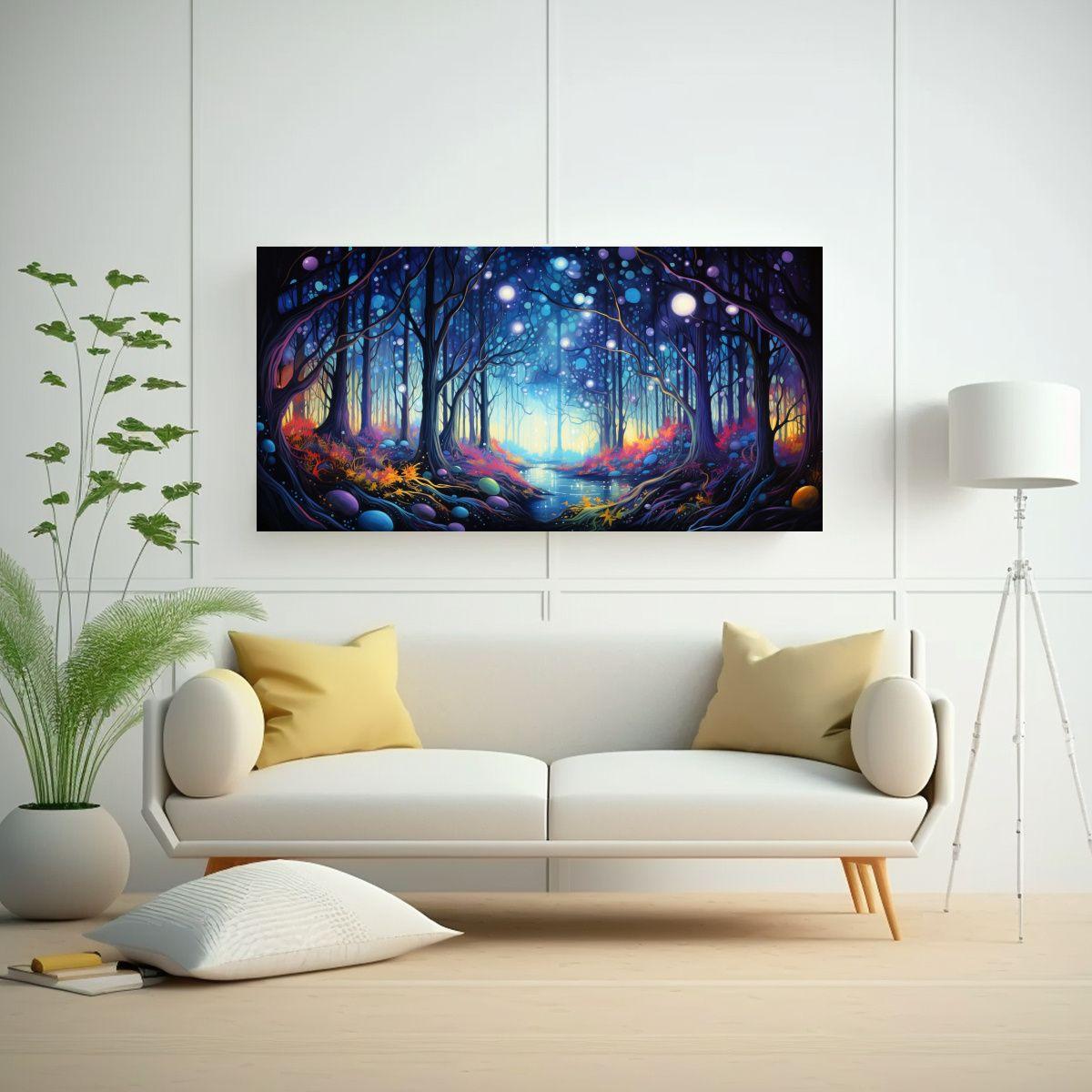 Pinturas Decorativas Abstractas: Baile Dinámico 100x50cm-2
