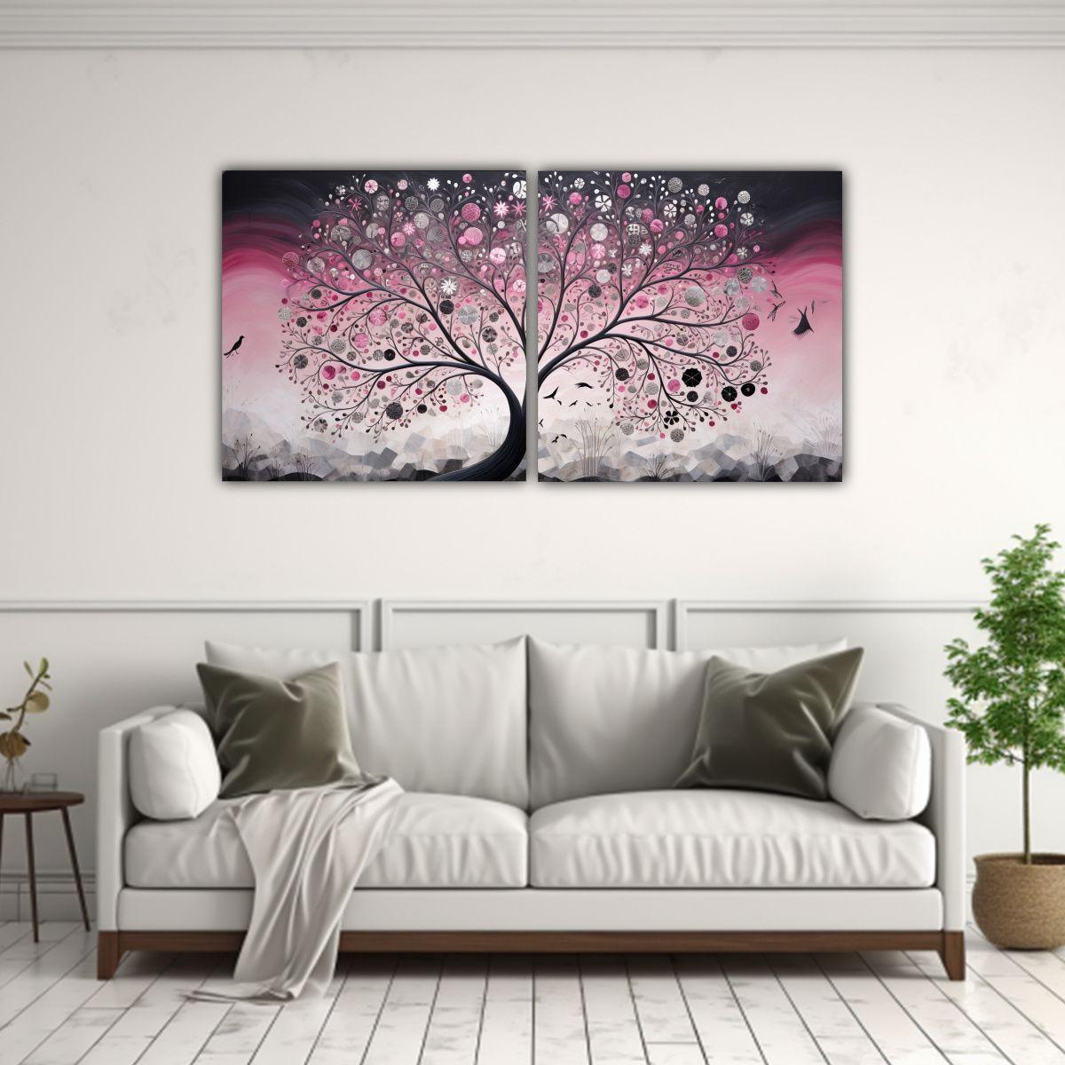 Pintura De Pared Hermosa Armonía De Colores 120x60 Cm-2