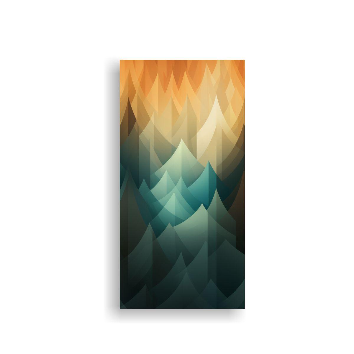 Tela En Bastidor Luminosidad Bosque Fondo 20x40cm-0