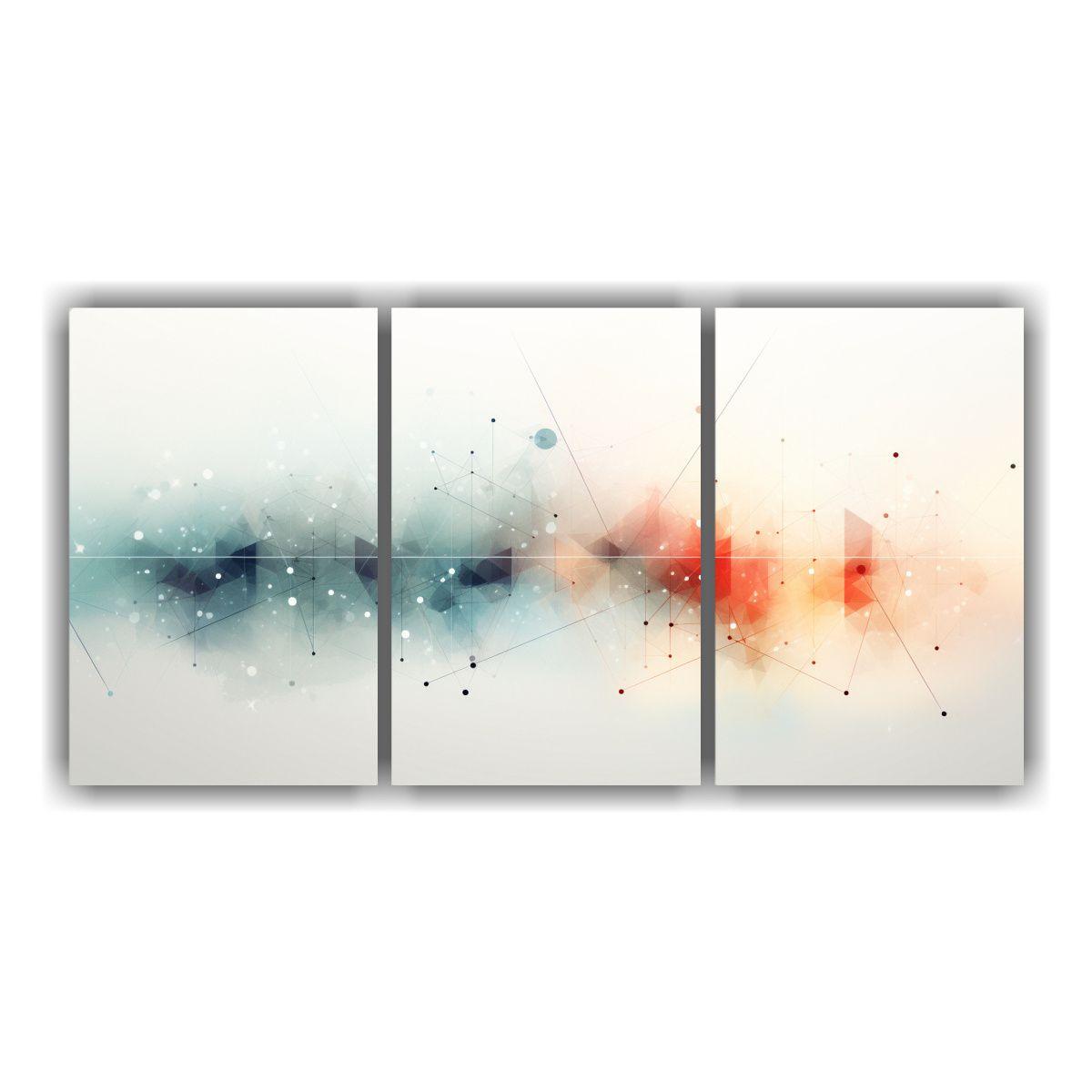 Pinturas Geométricas Abstractas Estilo Galería 120x60 Cm-0