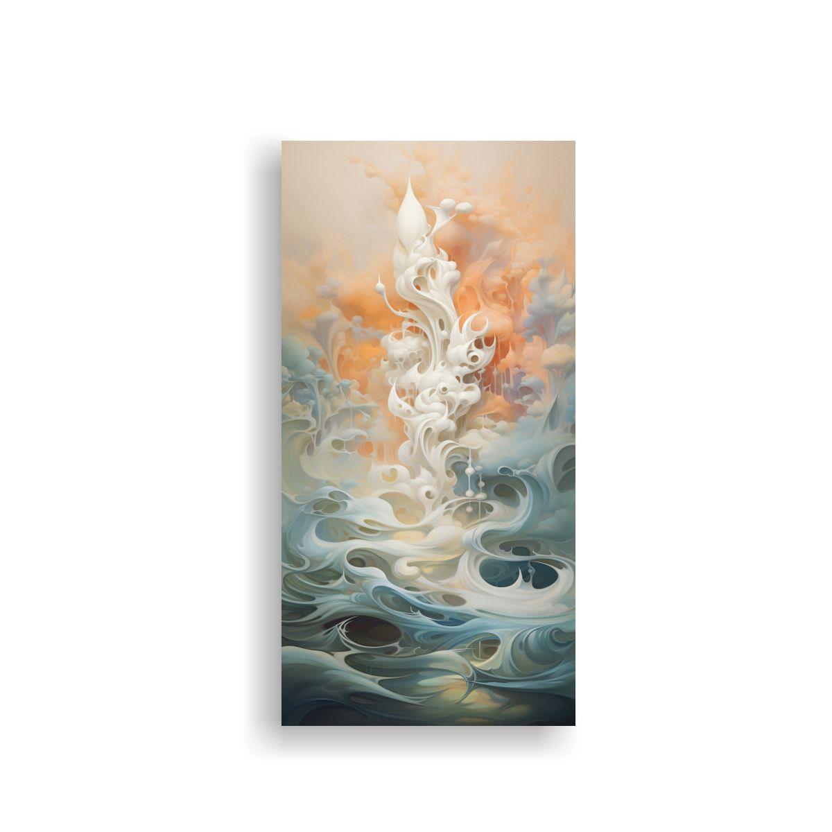 Cuadro Minimalista Ethereal Inspirado En Paisajes 30x60cm-0