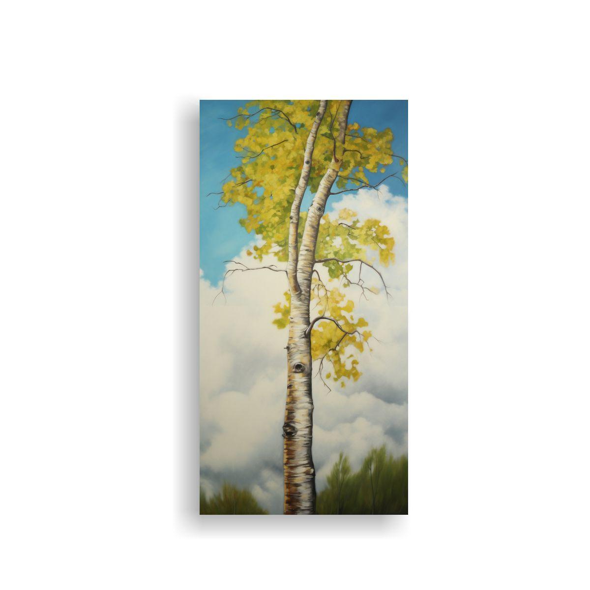 Pintura Abstracta De árbol De álamo Temblón De  80x160cm-0
