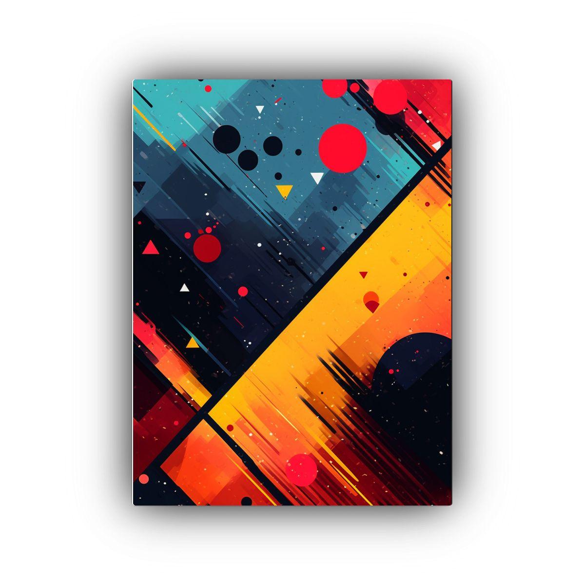 Pinturas Decorativas Abstractas De Estilo Popart 40x60cm-0
