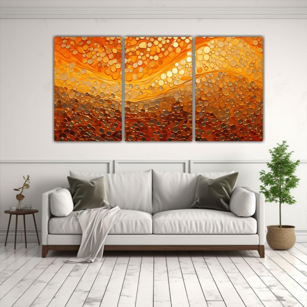 Pinturas Decorativas Juveniles Estilo Puntillismo 120x60 Cm-2