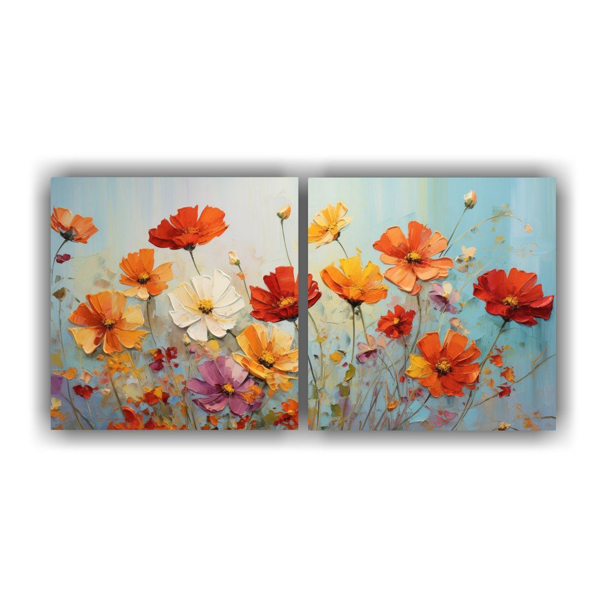 Pintura Original Conceptual A Red AND Orange 40x20 Cm-0