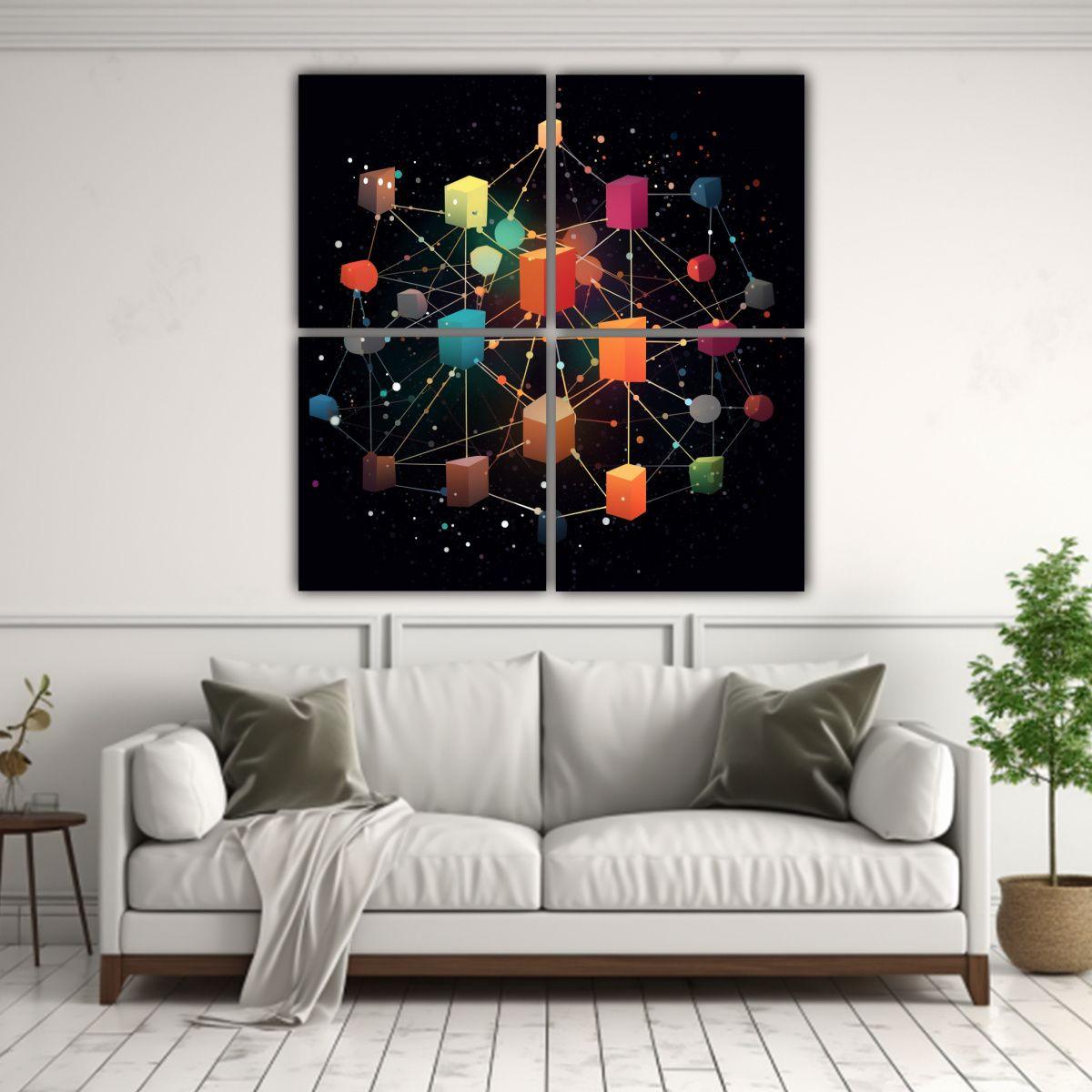Artes Inspiración Luminosidad Representación 200x200 Cm-2