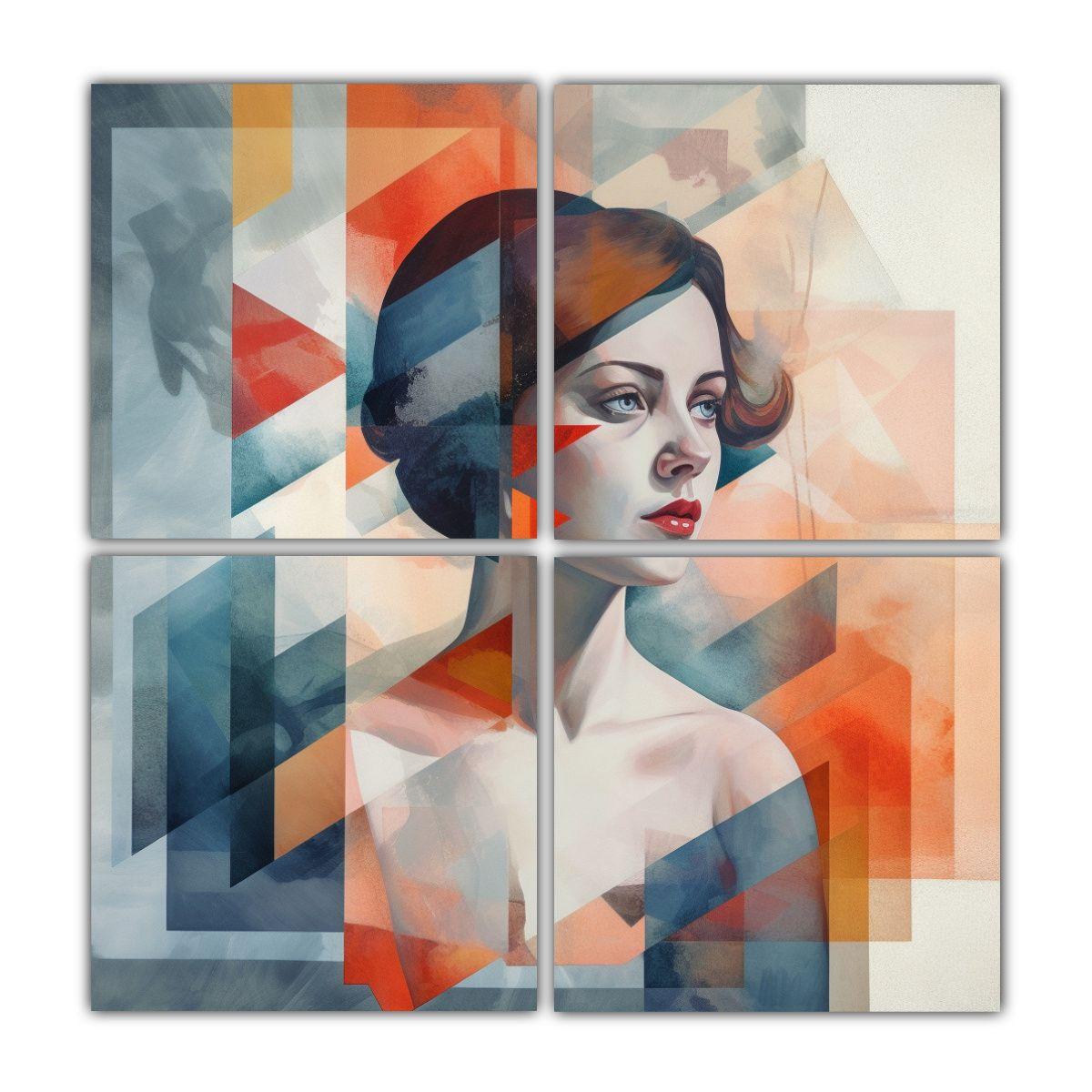Cuadro Impreso Armonía De Una Mujer 80x80 Cm-0