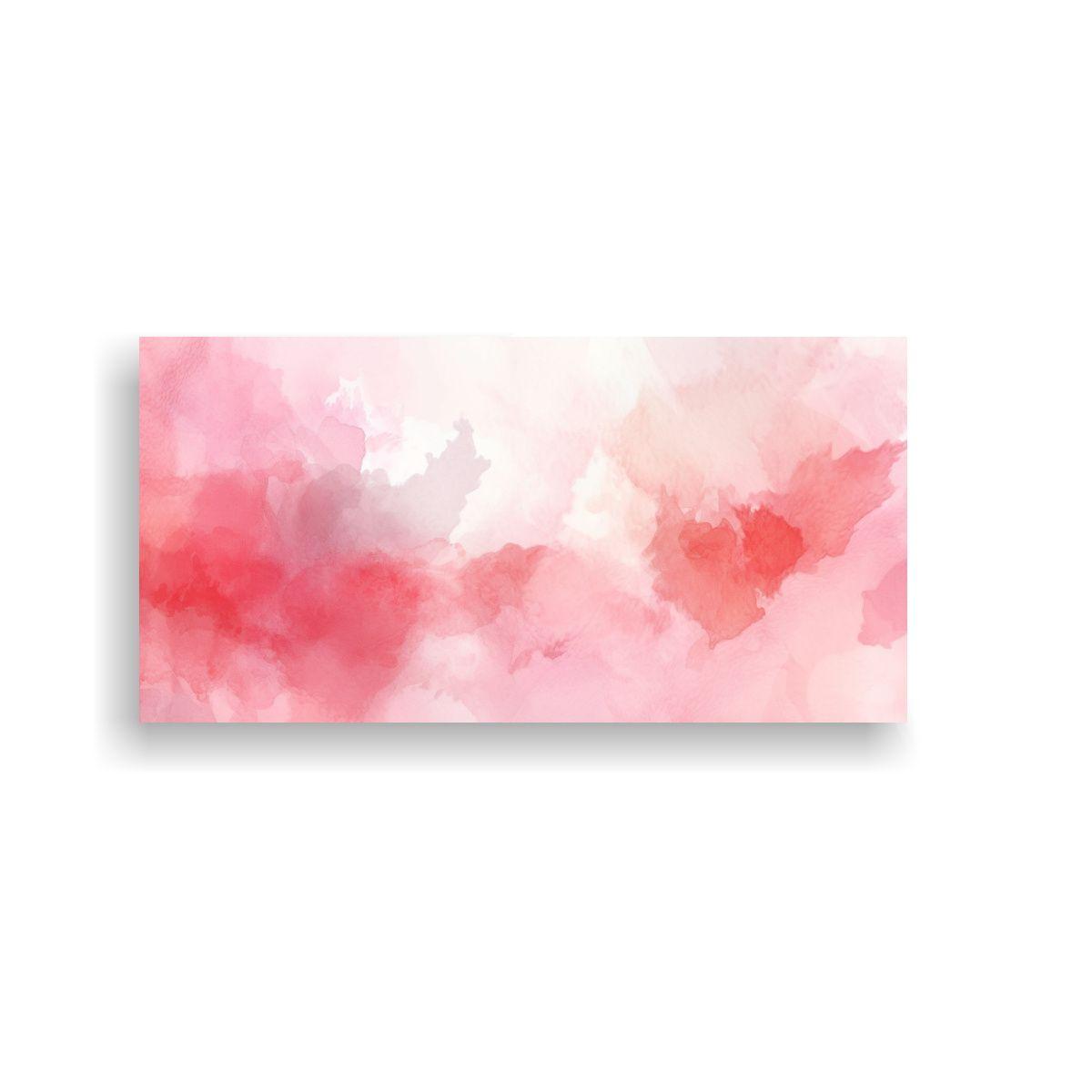 Lienzo Tela Abstracto Simetría Rosa Fondo 120x60cm-0