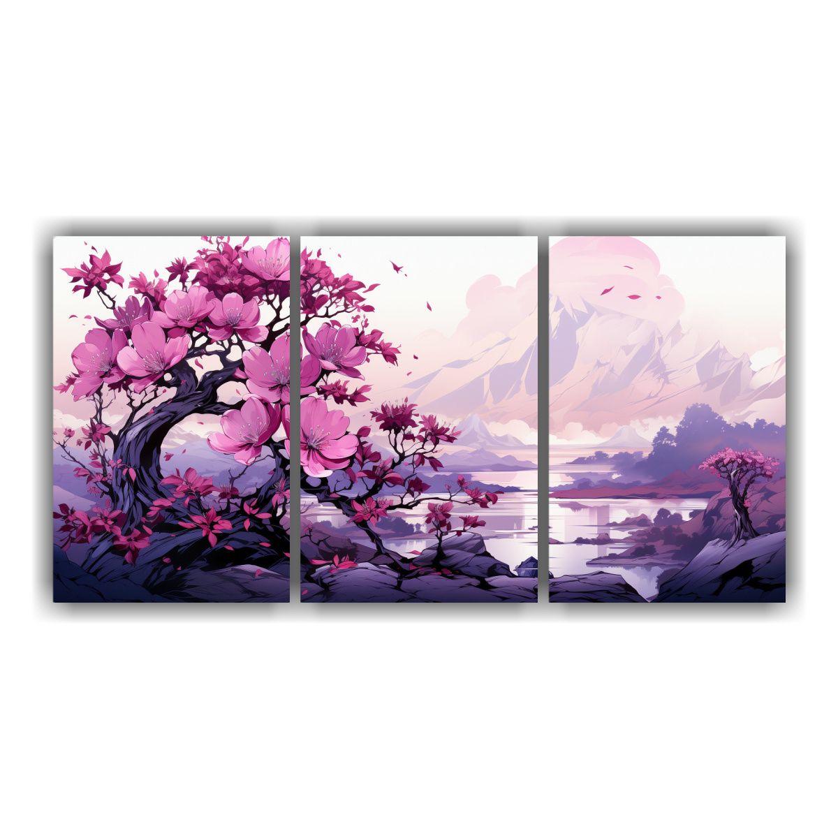 Cuadros Abstractos Riqueza Visual Árbol Sagrado 240x120 Cm-0