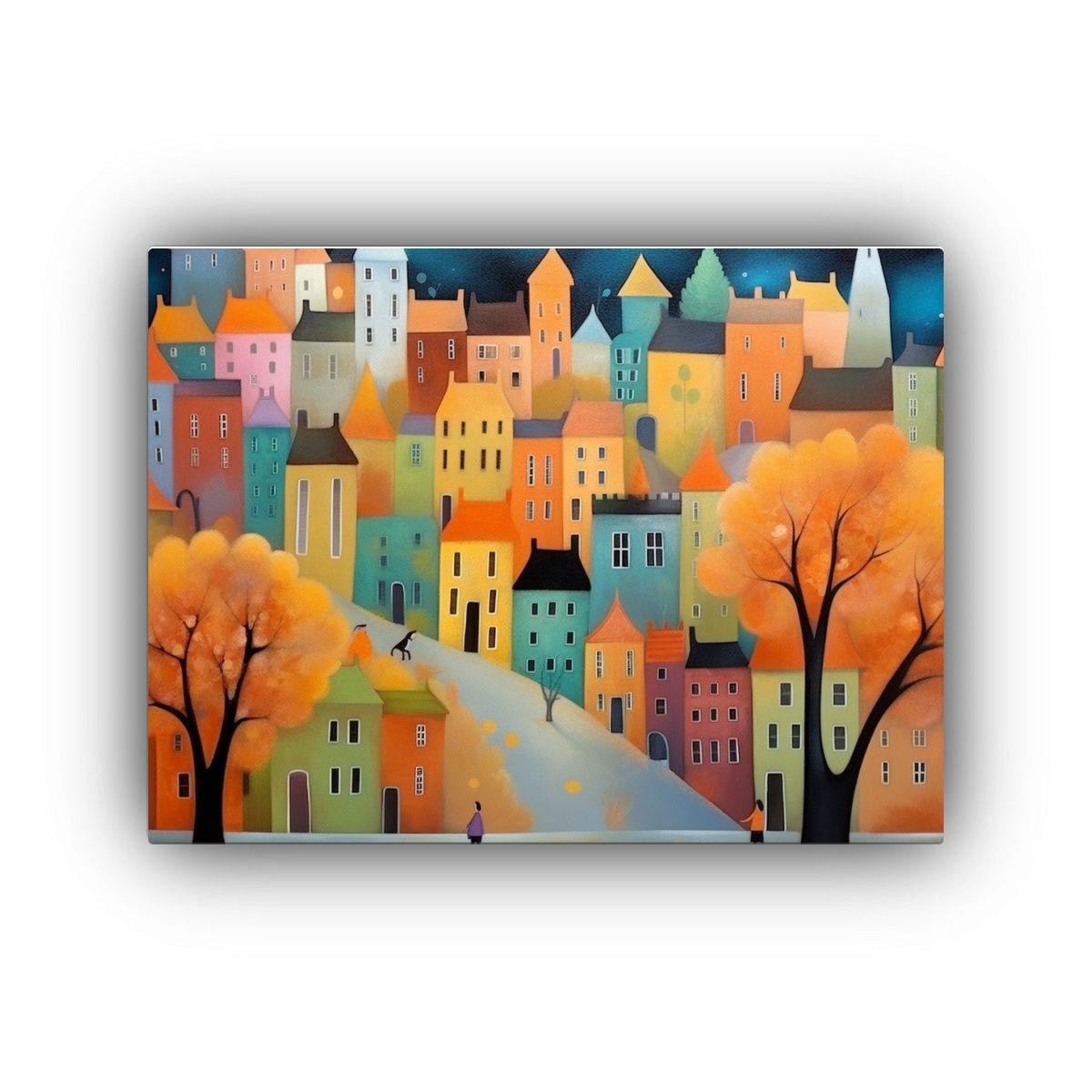 Pinturas Encantadoras Ciudad George Callghan Colores Pastel, 45x30cm-0