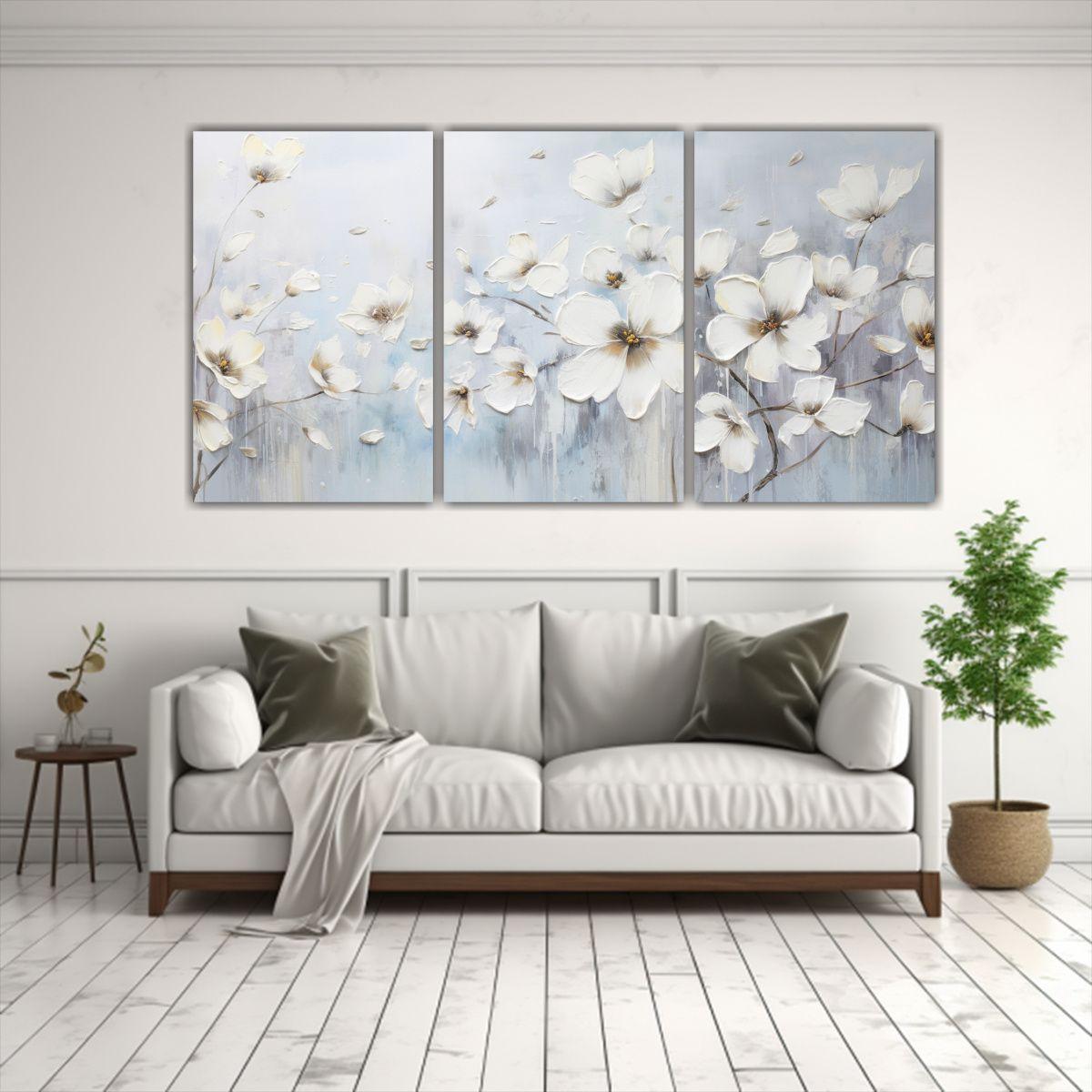 Pintura Acrílica Cálida En Lienzo Blanco 120x60 Cm-2