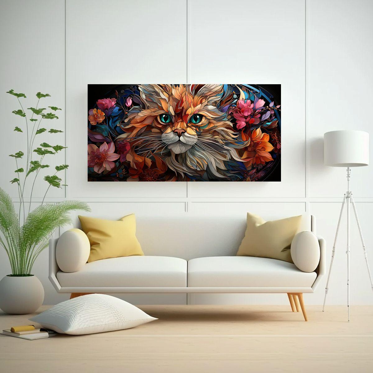 Cuadro Creativo Adorable Combinación Colores 140x70cm-2