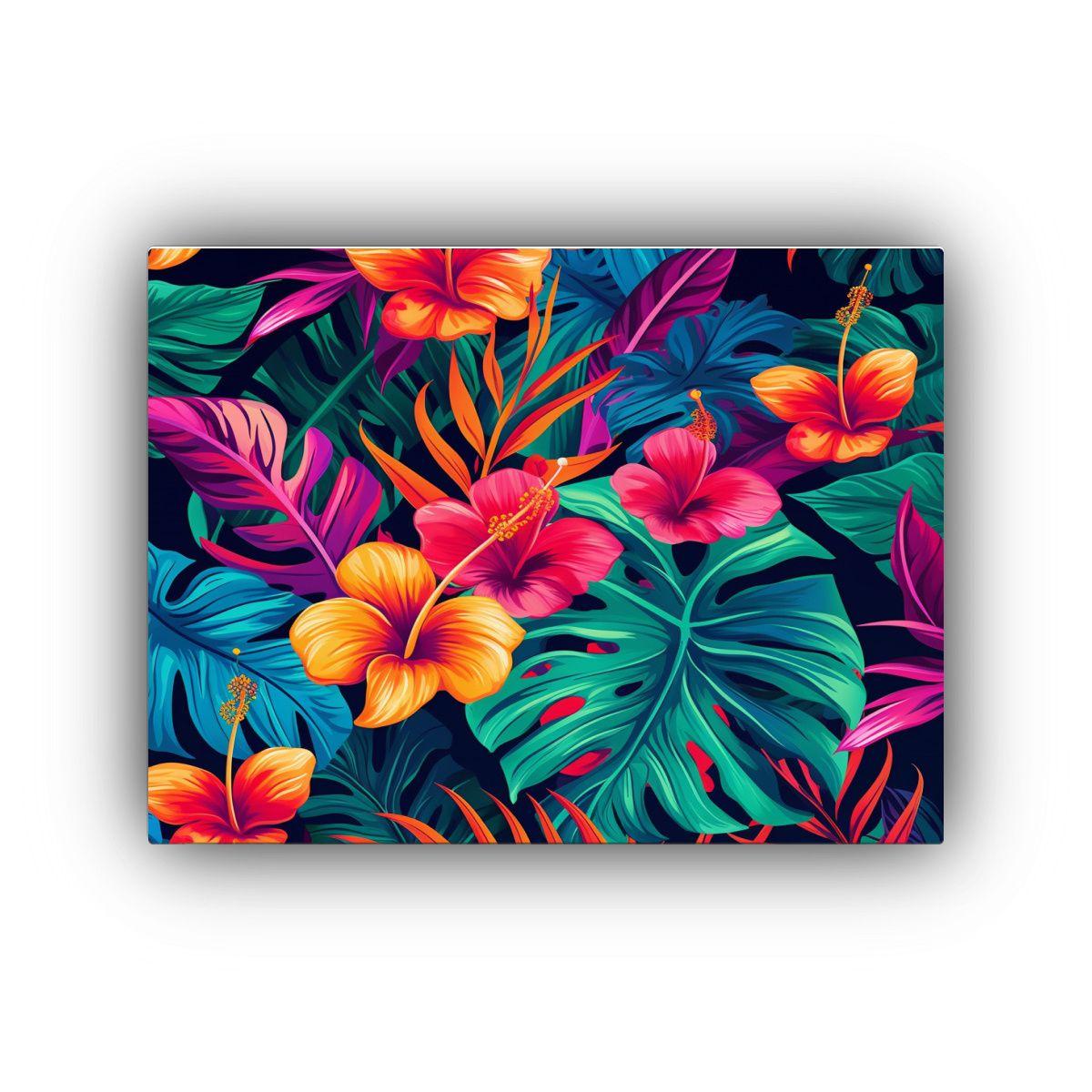 Arte Abstracto Tropical Equilibrado En Colores Com 120x80cm-0