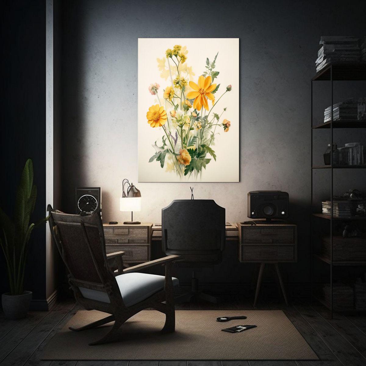 Cuadros De Lienzo Alta Calidad Flores Salvajes 50x65 Cm-2