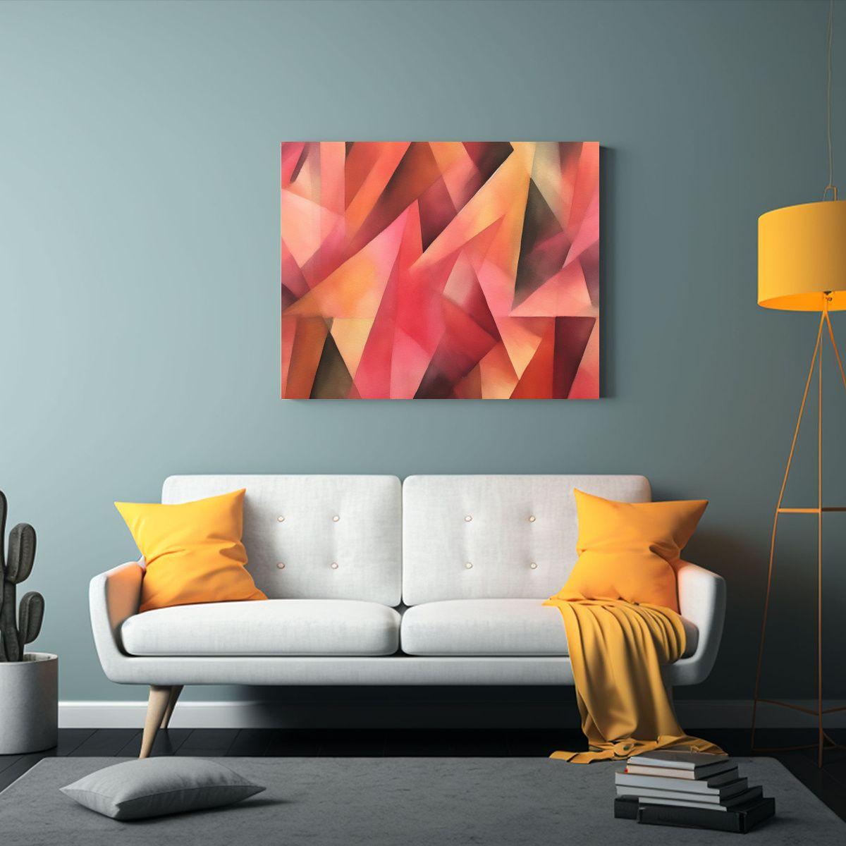 Cuadro Estilo Boccioni Y Futurista Mural Con Visiones Simult 65x50cm-2