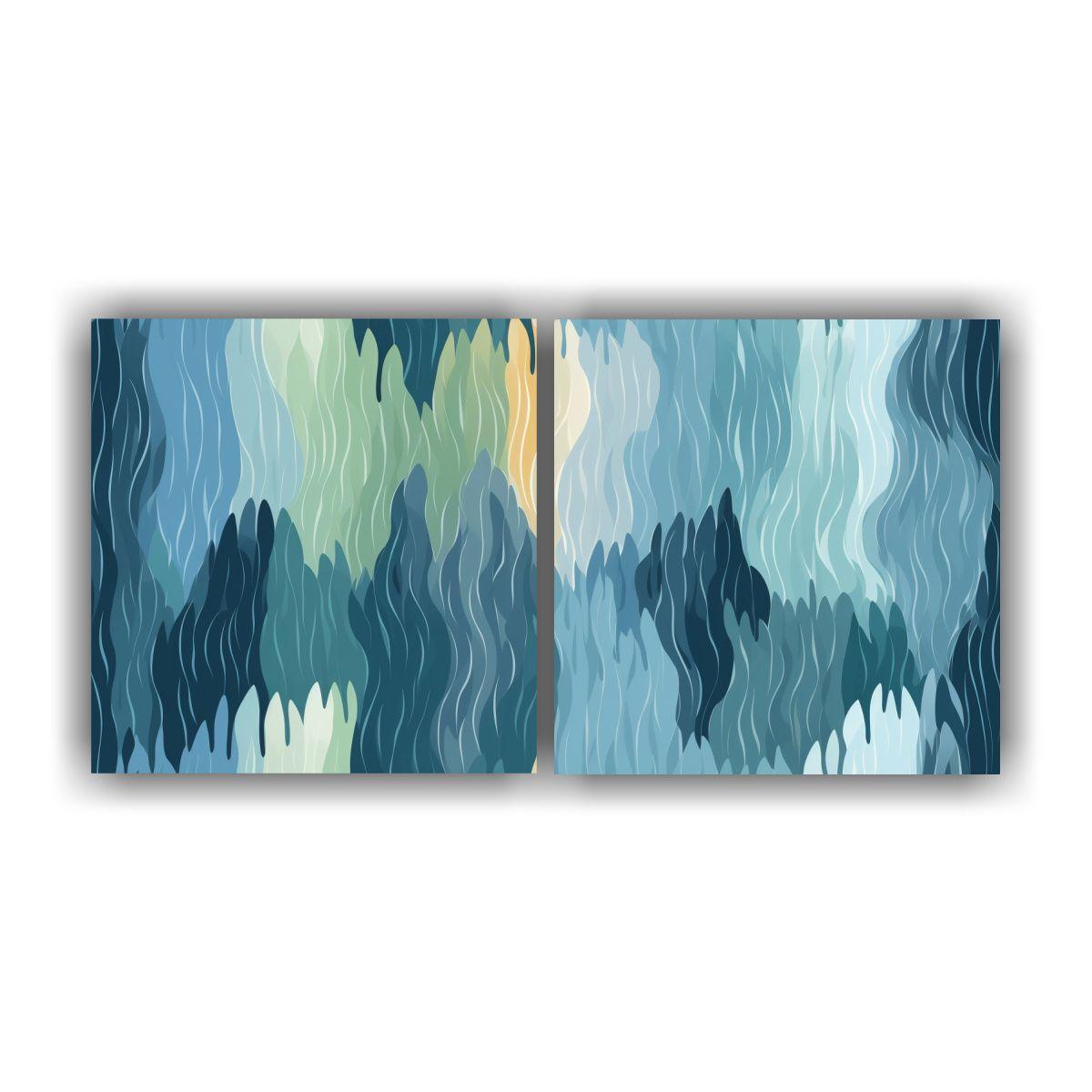 Pinturas Decorativas De Patrón De Cascada 140x70 Cm-0