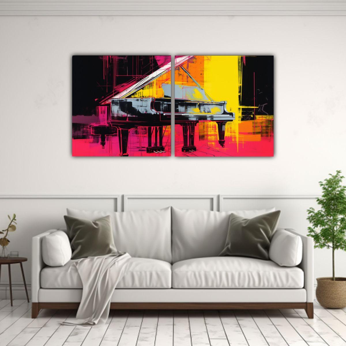 Cuadros Tela Sublimada Simplicidad Andy Warhol 100x50 Cm-2