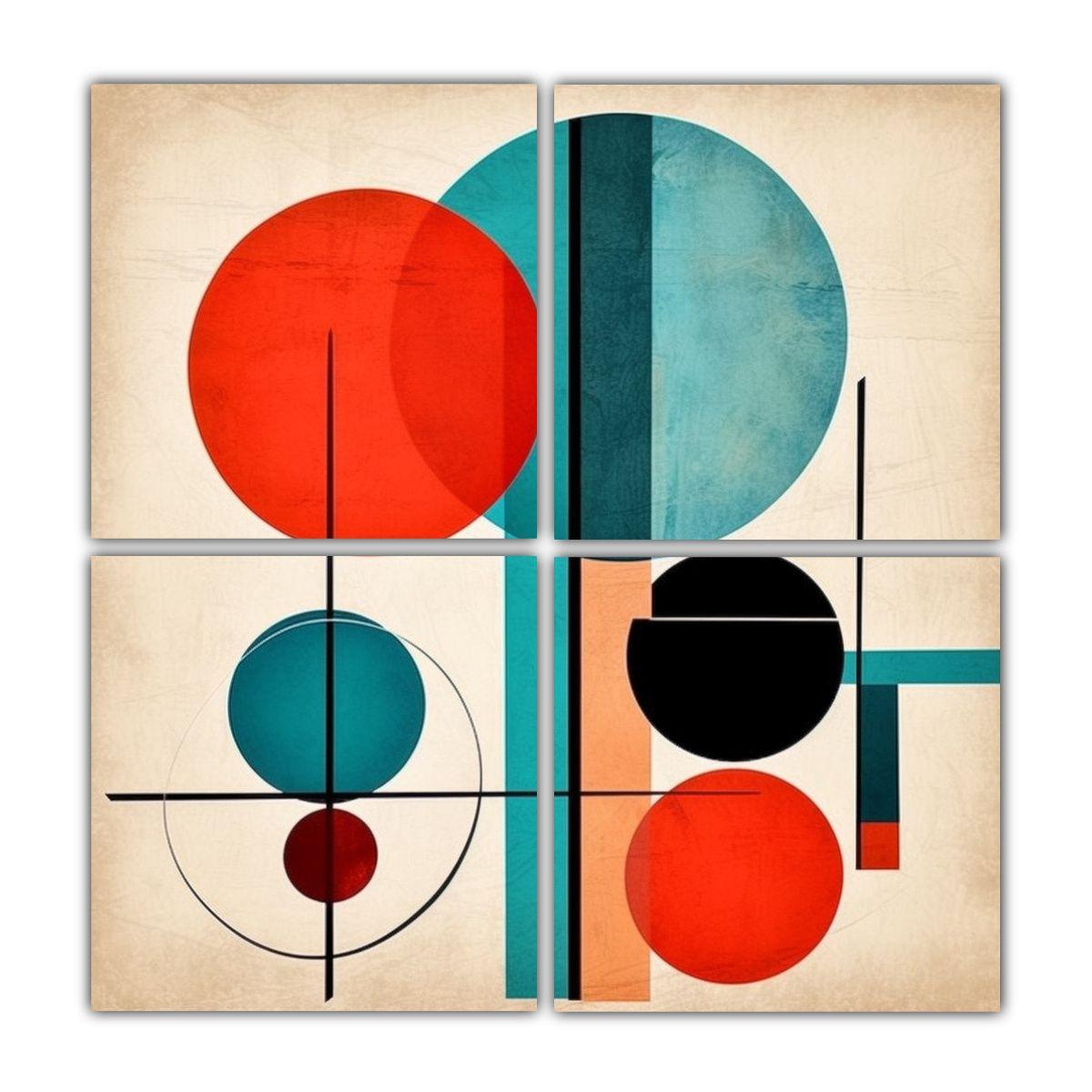 Cuadros Decorativos Modernos Líneas Simples Y 160x160 Cm-0