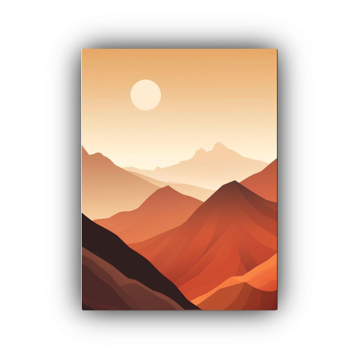 Pinturas Decorativas De Paisajes De Montañas 50x75cm-0