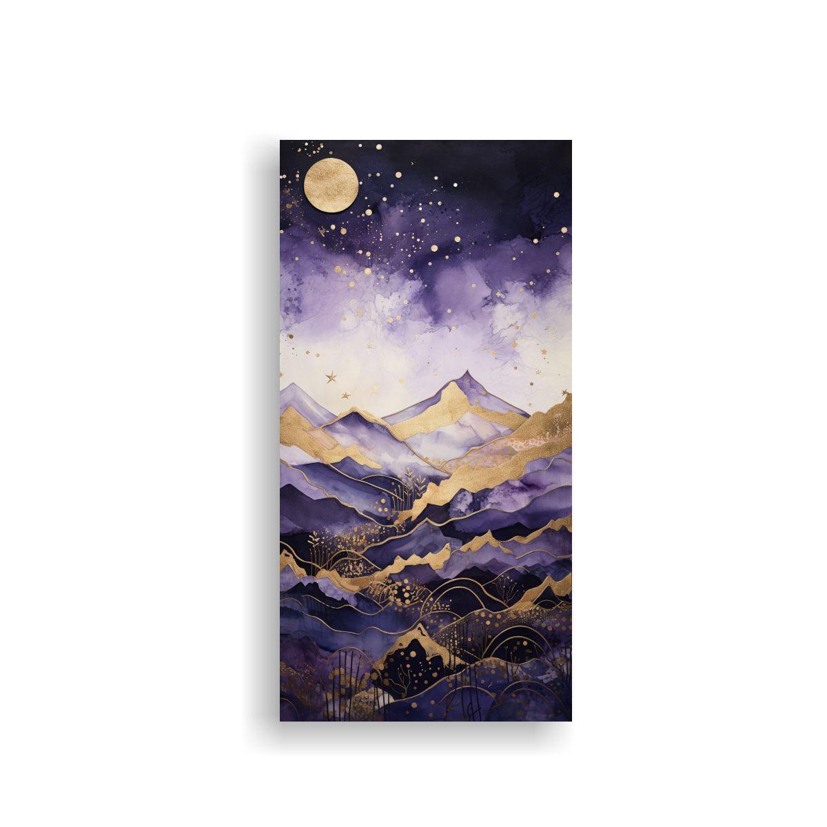 Cuadro De Tela Montaña Con Estilo Elegante Y 60x120cm-0