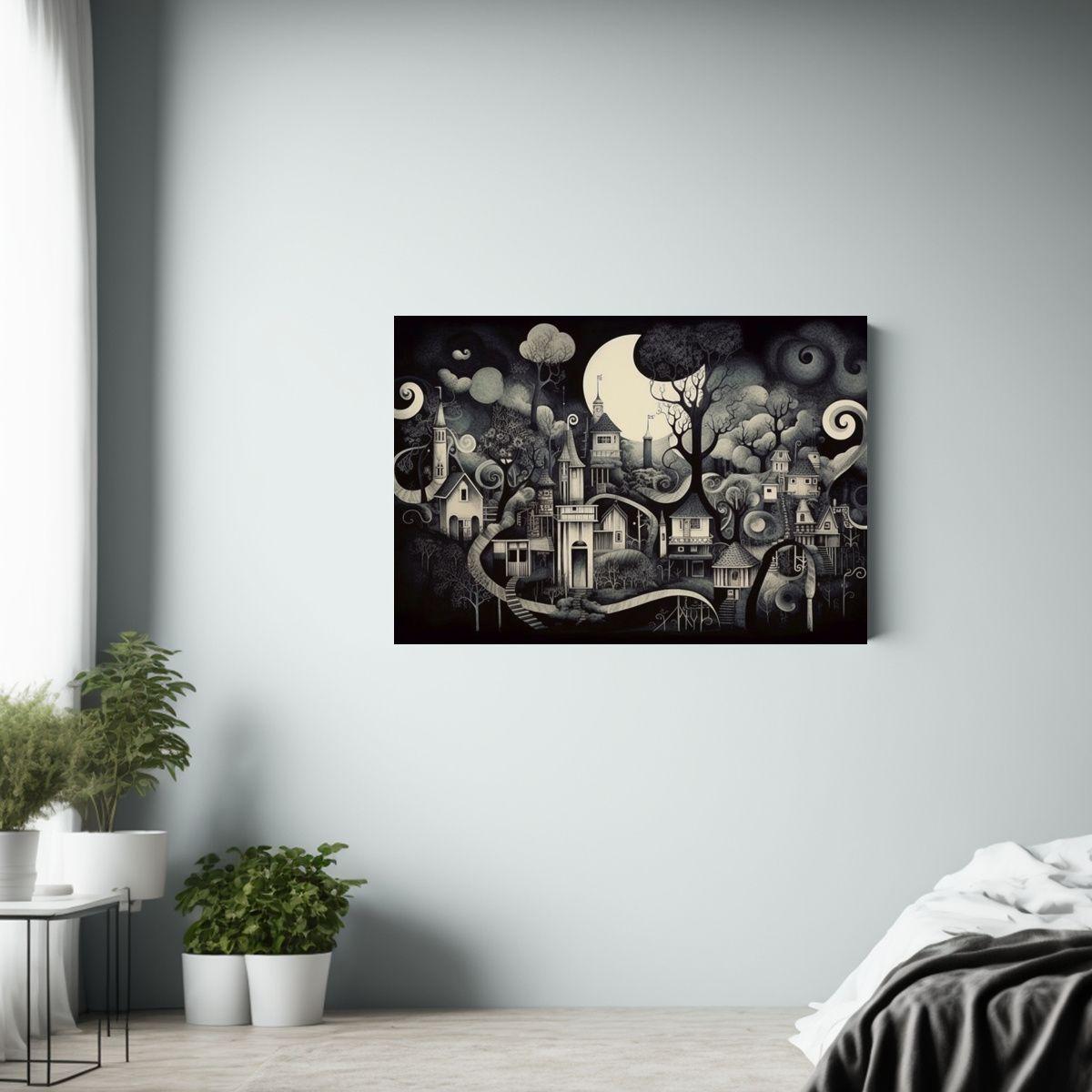 Pinturas Decorativas De Museo Estilo Zentangle 120x80cm-2
