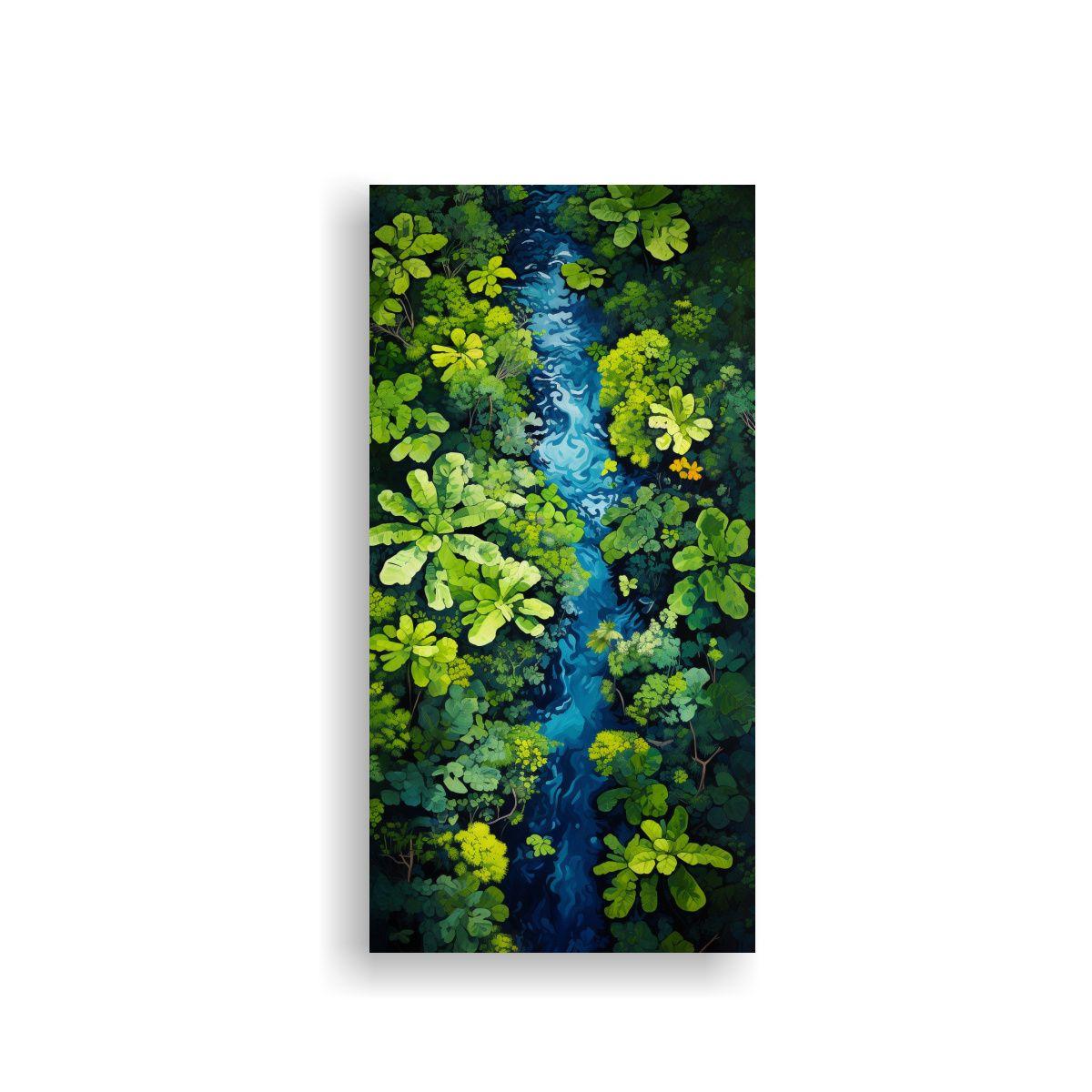 Pintura Decorativa Abstracta De Majestuosas 50x100cm-0