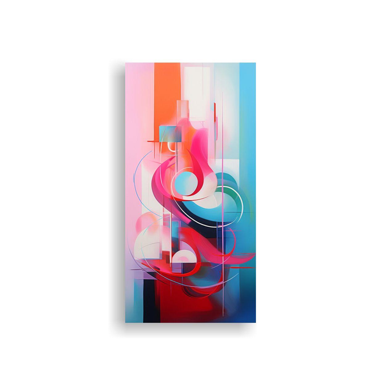 Cuadro Abstracto Belleza Natural Para Salón 50x100cm-0