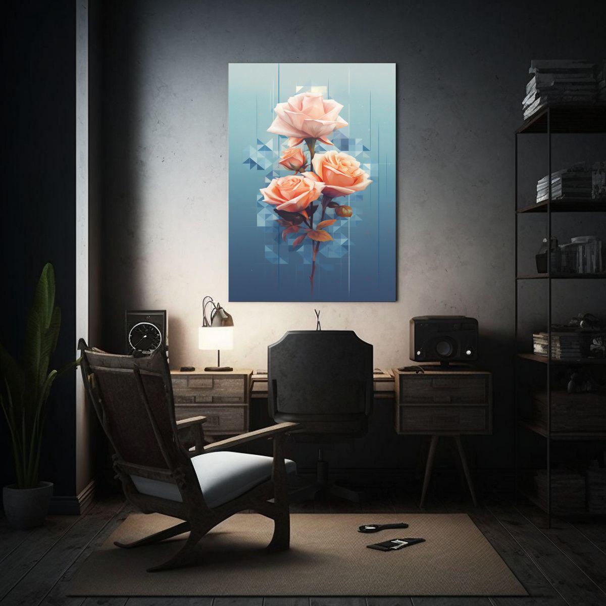 Lienzo De Tela Patrón Geometría Abstracta, 60x90cm-2
