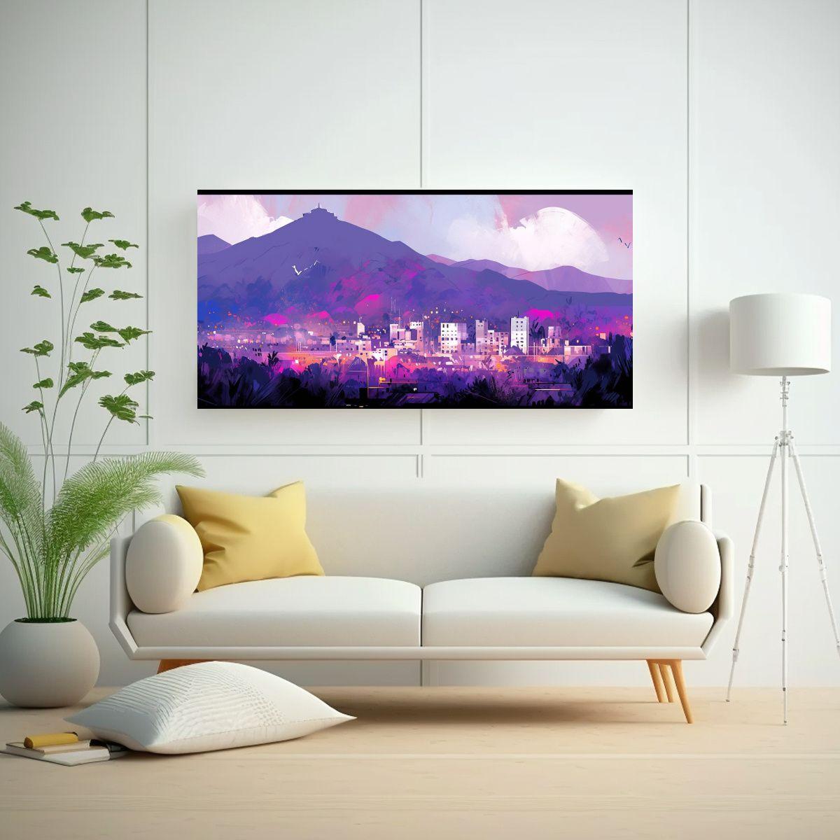 Cuadro Decorativo Vibrante En Santiago De Chile 100x50cm-2