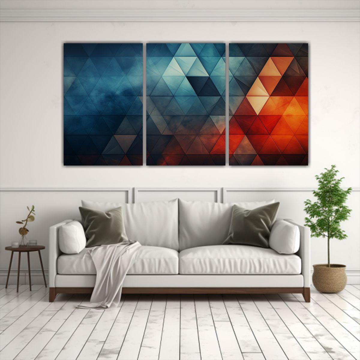 Cuadro Moderno Abstracto De Alta Calidad 90x45 Cm-2